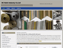 Tablet Screenshot of coil-framing-nails.com